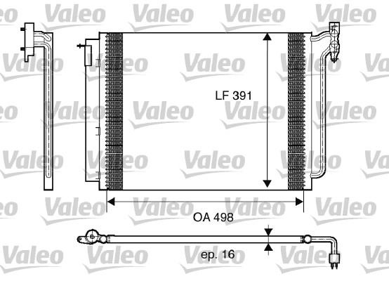 Lauhdutin, ilmastointilaite VALEO 817575