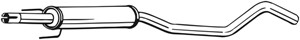 Keskiäänenvaimentaja, OPEL CORSA C, CORSA C Skåp/halvkombi, TIGRA TwinTop, VAUXHALL CORSA Mk II, CORSAVAN Mk II, TIGRA TwinTop, 13126159