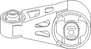 Moottorin tuki, Oikea, ylä, CITROËN,FIAT,LANCIA,PEUGEOT, 1806 34, 9401806349