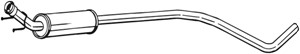 Keskiäänenvaimentaja, CITROËN C4 I, C4 II, C4 Coupé, DS4, DS DS 4 / DS 4 CROSSBACK, PEUGEOT 3008 Minibus, minivan, 308 I, 308 CC, 1717Q