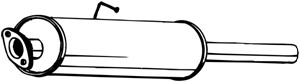 Keskiäänenvaimentaja, FORD TRANSIT Buss, TRANSIT Flak/chassi, TRANSIT Skåp, TRANSIT TOURNEO Buss, 1025266, 1026434, 1030964, 1031210, 13