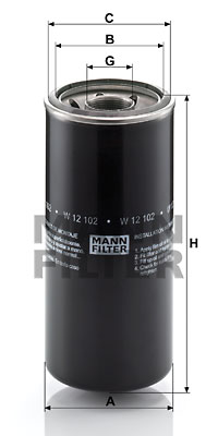 Öljynsuodatin MANN-FILTER W 12 102
