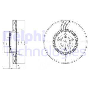 Jarrulevy DELPHI BG3784