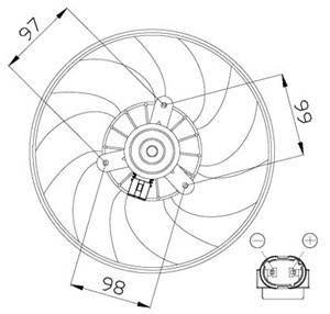 Tuuletin, moottorin jäähdytys, Oikea, RENAULT, 000 830 20 83, 7701051492, 7701051494, 7701051499, 7701070299, 7702295068, A000 830 20 83