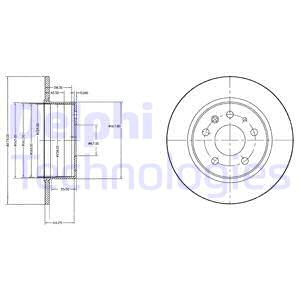 Jarrulevy DELPHI BG2240