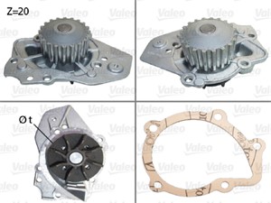 Vesipumppu, CITROËN,PEUGEOT,ROVER,TALBOT, 120148, 1201-48, 120151, 1201-51, 120160, 1201-60, 95641149, 95643824, 95656568, 95656569, GWP