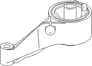 Moottorin tuki, Edessä, OPEL,VAUXHALL, 24463129, 56 84 172