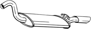 Takaäänenvaimentaja, AUDI CABRIOLET B4, COUPE B3, 895253609M, 8G0253609B