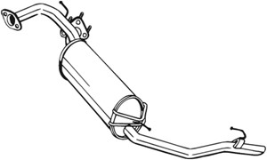 Takaäänenvaimentaja, HONDA CIVIC Hatchback VIII, 18307SMRE01