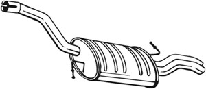 Takaäänenvaimentaja, VW PASSAT, PASSAT CC, PASSAT Variant, 3C0253609AJ, 3C0253609AM, 3C0253609BR, 3C0253609CM, 3C0253609P