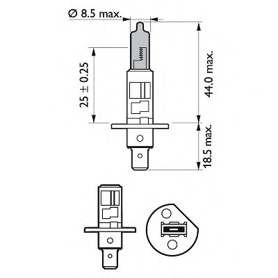 Kaukovalopolttimo PHILIPS 12258WHVSM