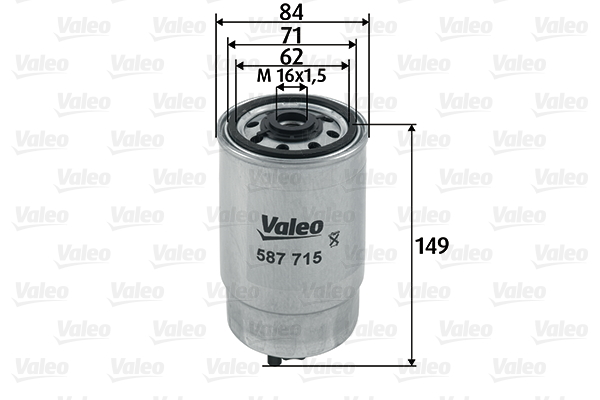 Polttoainesuodatin VALEO 587715