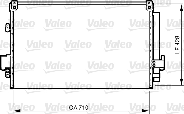 Lauhdutin, ilmastointilaite VALEO 814262