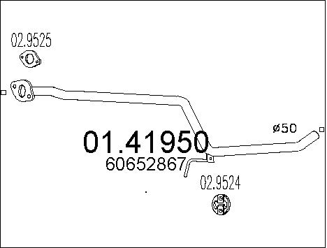 Pakoputki MTS 01.41950
