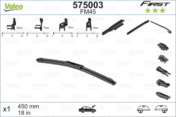 Pyyhkijänsulka VALEO 575003