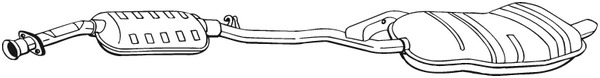 Takaäänenvaimentaja BOSAL 286-181