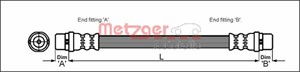 Jarruletku, Eteen, oikea, Eteen, vasen, AUDI ALLROAD, 4Z7 611 707A