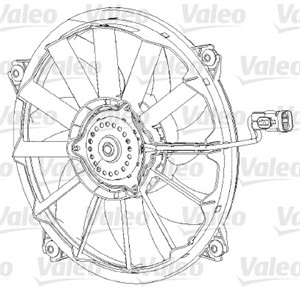Tuuletin, moottorin jäähdytys, CITROËN,DS,PEUGEOT, 1253F8, 1253-F8, 1253G7, 1253-G7, 1253K2, 1253-K2, 1253K4, 1253-K4, 1253K7, 1253-K7