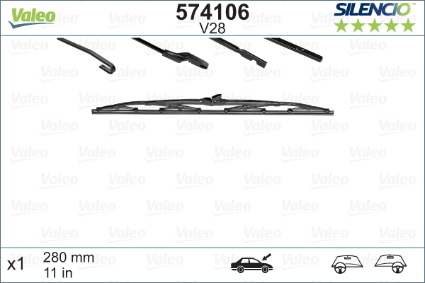 Pyyhkijänsulka VALEO 574106