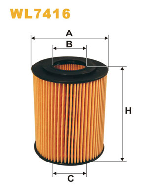 Öljynsuodatin WIX FILTERS WL7416