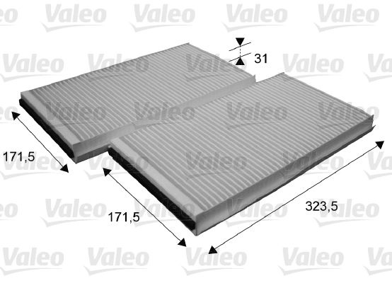 Raitisilmasuodatin VALEO 698863