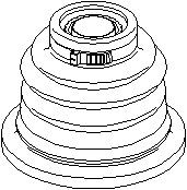 Paljekumisarja, vetoakseli, Vaihteiston puoli, Etuakseli, vasen, NISSAN,OPEL,RENAULT,VAUXHALL, 09161555, 4008 900 QAA, 4008 900 QAF, 45