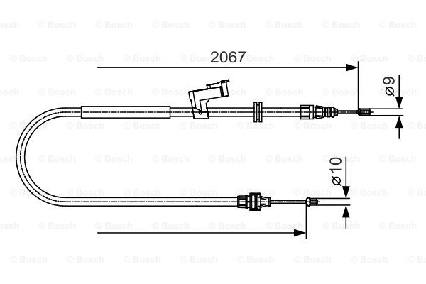 Käsijarruvaijeri BOSCH 1 987 482 134