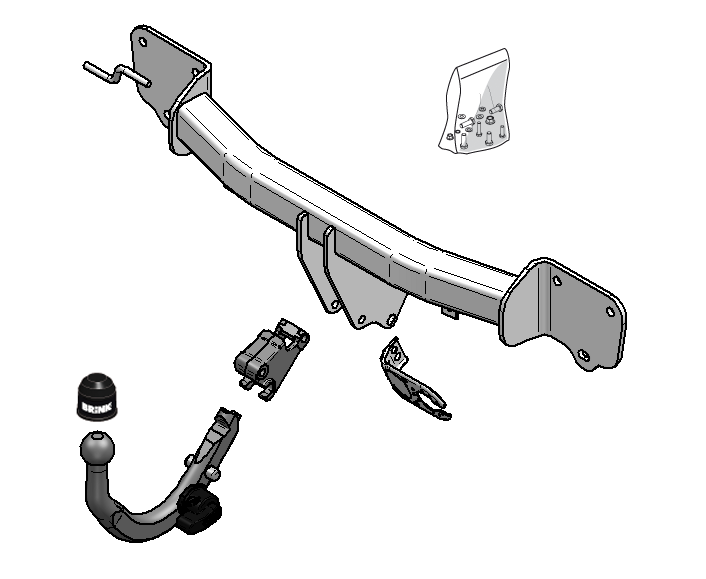 Vetokoukku BRINK 444600 BMW 1 E81,E82, E87, 3 E90, 3 Touring E91