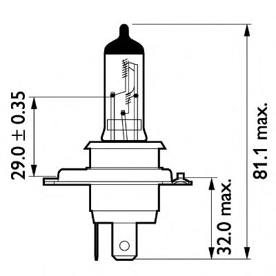 Kaukovalopolttimo PHILIPS 13342MDB1