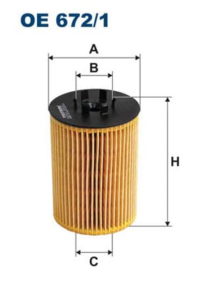 Öljynsuodatin FILTRON OE 672/1