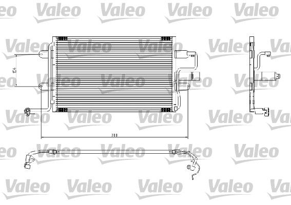 Lauhdutin, ilmastointilaite VALEO 817244