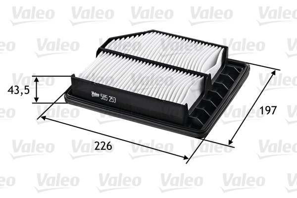 Ilmansuodatin VALEO 585253