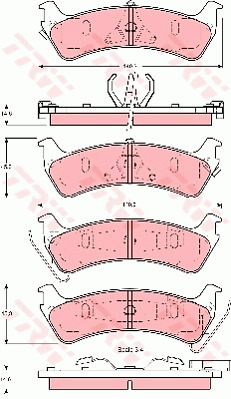 Jarrupalasarja, levyjarru TRW GDB4094
