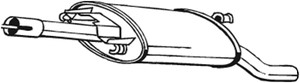 Takaäänenvaimentaja, VW GOLF II, 191253609AF