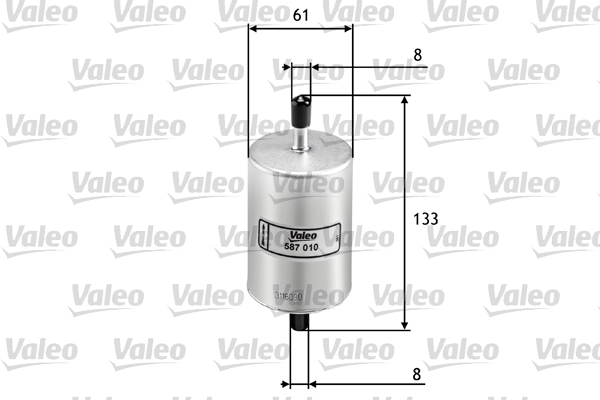 Polttoainesuodatin VALEO 587010