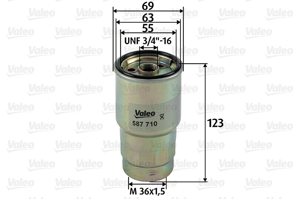 Polttoainesuodatin VALEO 587710