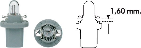 Polttimo, mittariston valo MAGNETI MARELLI 003724100000