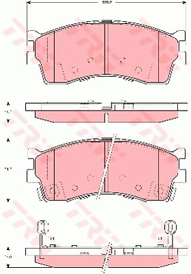 Jarrupalasarja, levyjarru TRW GDB3285