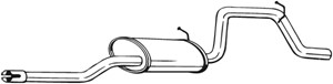 Takaäänenvaimentaja, OPEL AGILA, VAUXHALL AGILA Mk I, 24430558, 5852146