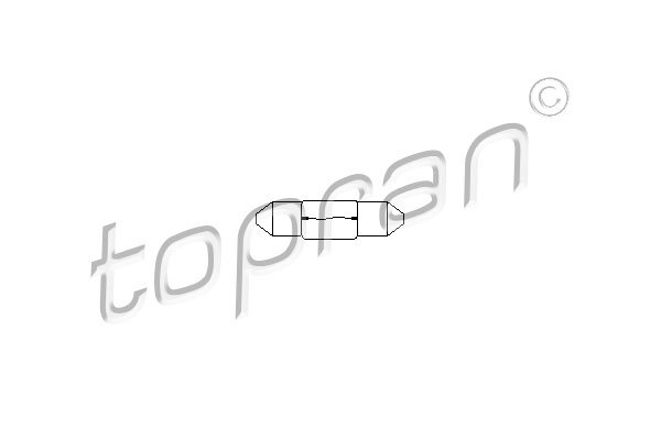 Polttimo, rekisterikilvenvalo TOPRAN 109 102