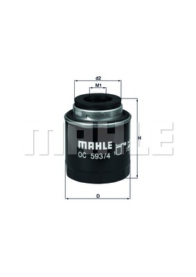 Öljynsuodatin MAHLE ORIGINAL OC 593/4