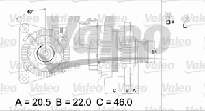 Laturi, CITROËN,FIAT,LANCIA,PEUGEOT, 57054F, 5705-4F, 57055H, 5705-5H, 57055J, 5705-5J, 5705GC, 5705-GC, 71716671, 71719943, 9621791480,
