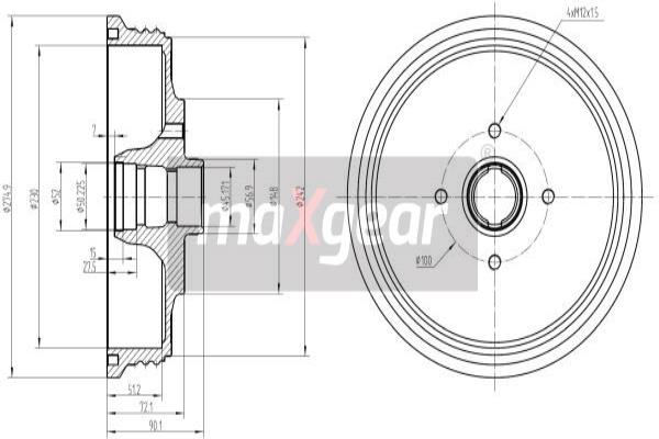 Jarrurumpu MAXGEAR 19-2425