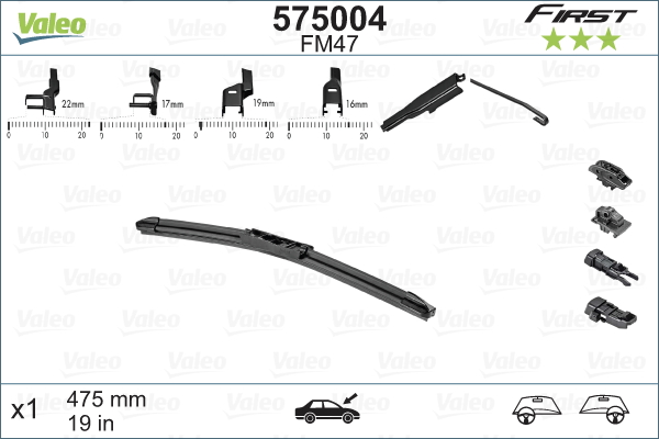 Pyyhkijänsulka VALEO 575004