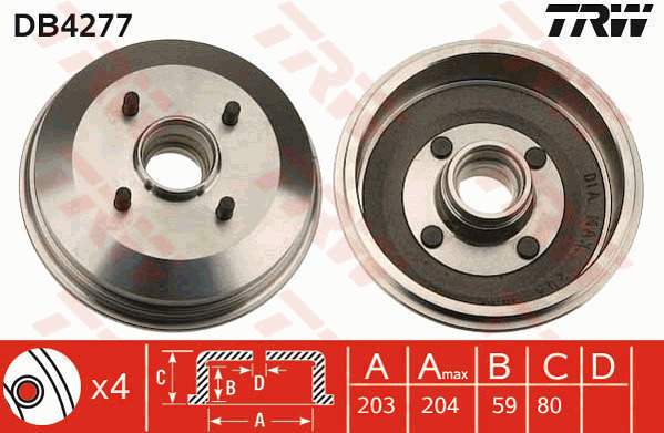 Jarrurumpu TRW DB4277