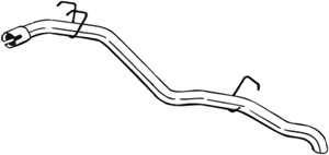 Pakoputki, Takana, OPEL FRONTERA A, FRONTERA A Sport, VAUXHALL FRONTERA Mk I, 854690, 854693, 91140231, 91152610