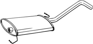 Keskiäänenvaimentaja, MERCEDES-BENZ M-KLASS [W163], 1634904701