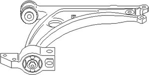 Tukivarsi, pyöräntuenta, etuakseli molemminpuoleinen, AUDI Q3, SEAT ALHAMBRA, VW CC, PASSAT, PASSAT CC, PASSAT Variant, SHARAN, TIGUAN,