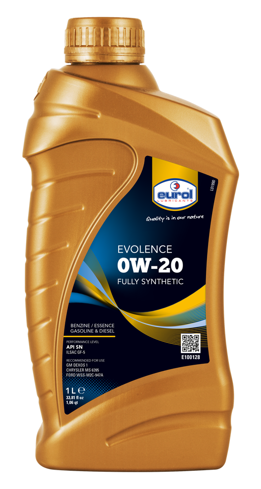 Moottoriöljy EUROL 0W20 EVOLENCE 1L