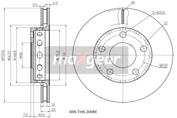 Jarrulevy MAXGEAR 19-2450